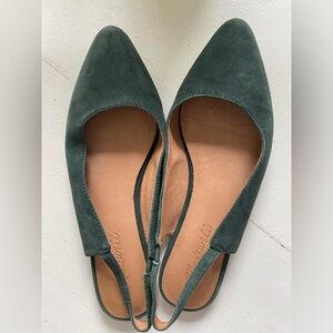 Madewell Green Suede Flats